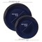 Smarty Had A Party Navy with Gold Rim Organic Round Disposable Plastic Wedding Value Set, 720PK 930NGVS120 - alternate 2